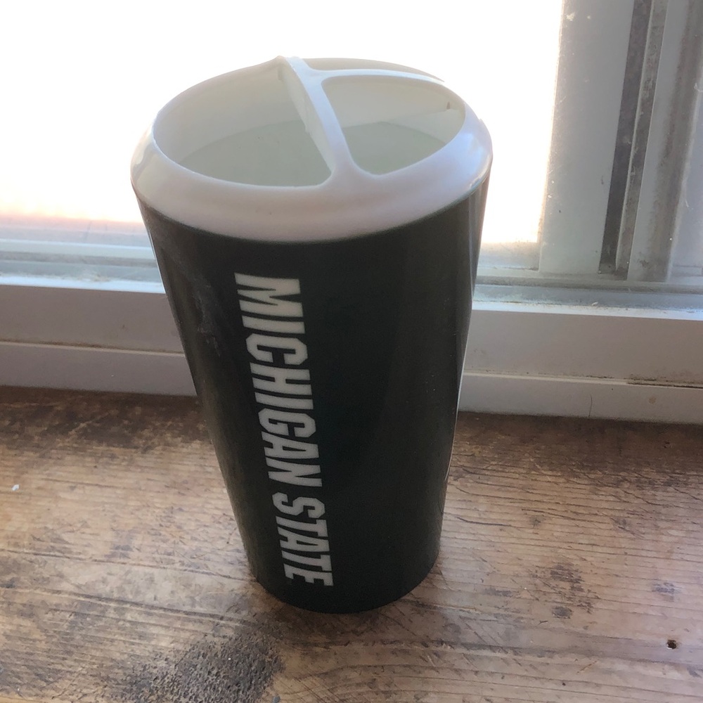 Michigan State Travel Tumbler with Spill-Resistant Lid